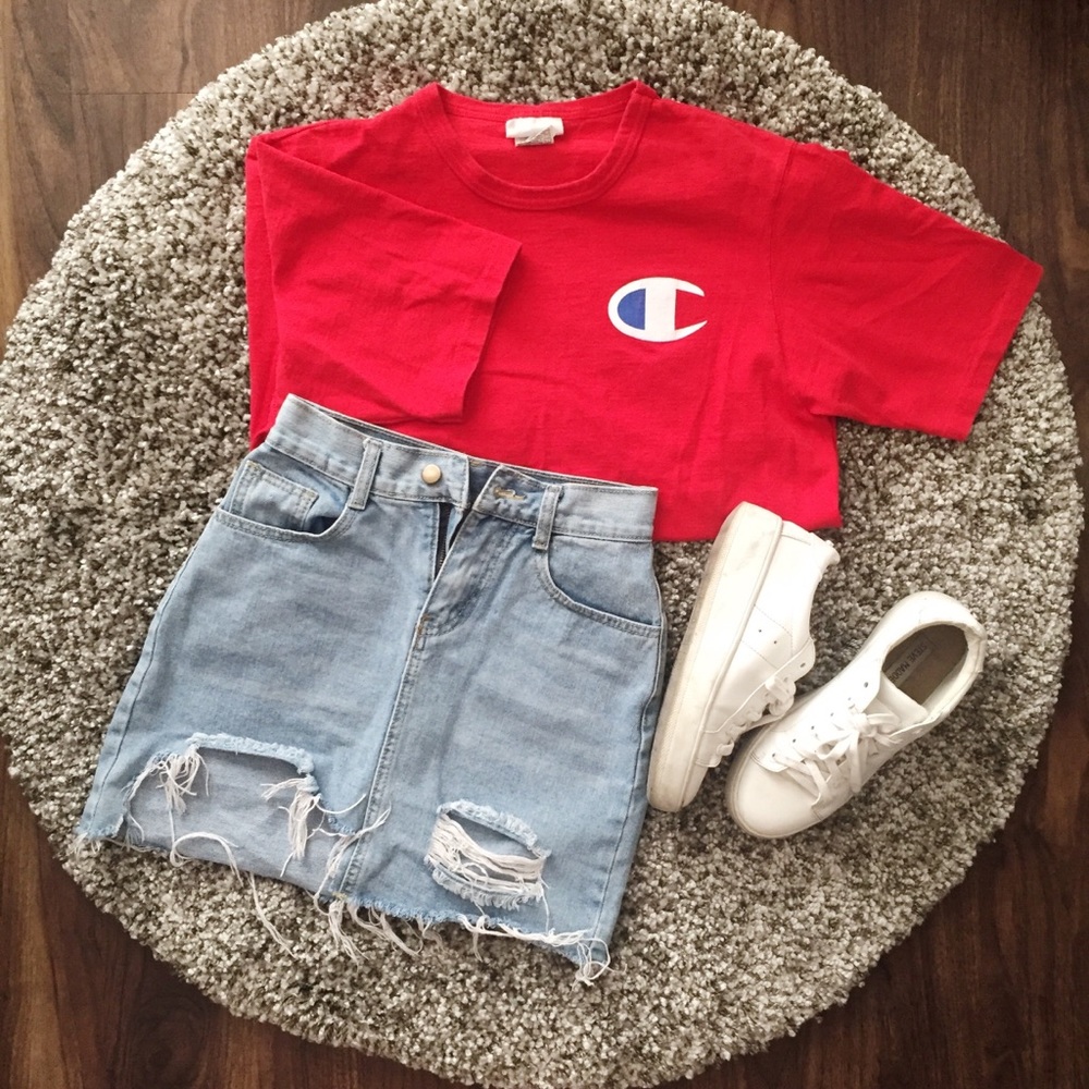 Champion Red Tee